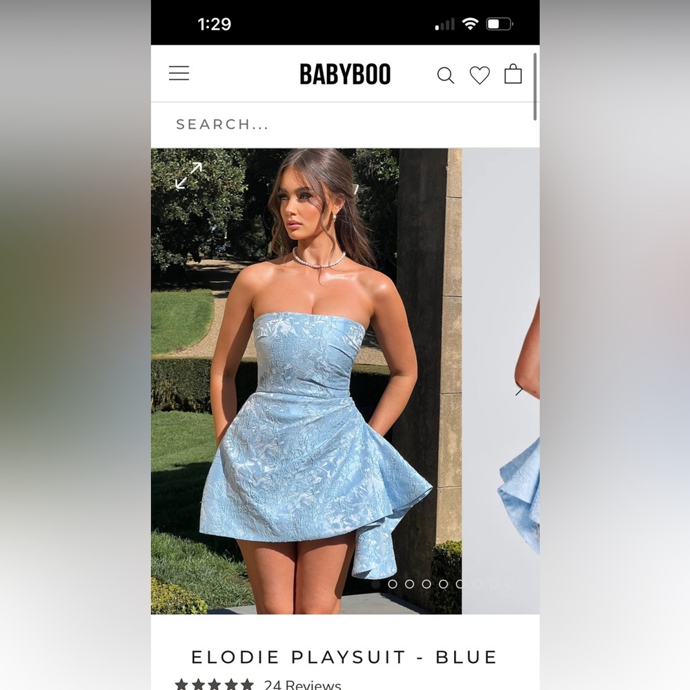 Adorable play suit in light blue